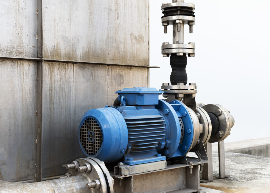 Motor for pipeline system to deliver cold water into production process